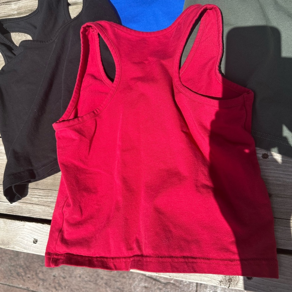 Racer back crop tanks set of 4